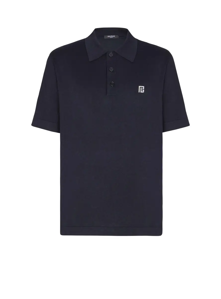 Balmain Embroidered cotton polo | Image 1 Balmain Embroidered cotton polo | Image 1