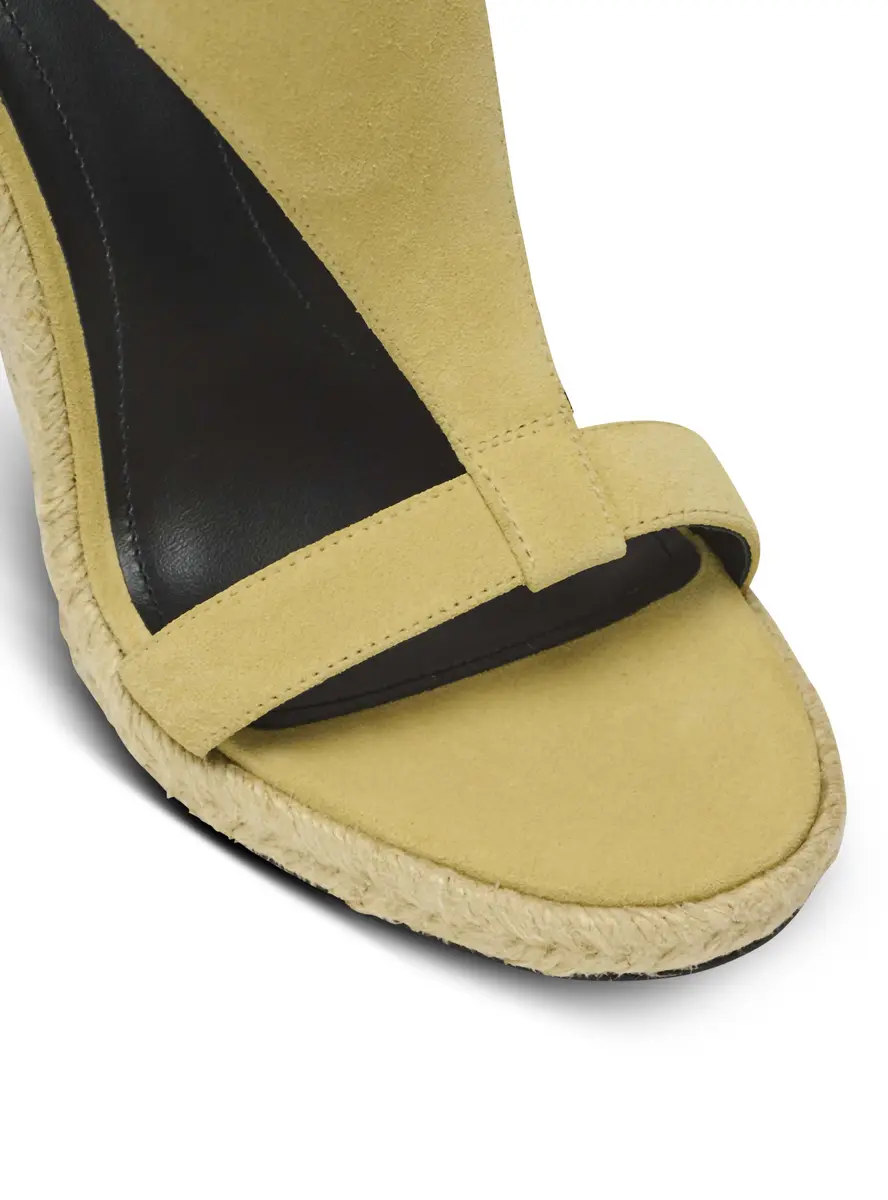 Balmain Anthem wedge espadrilles in suede | Thumbnail 6