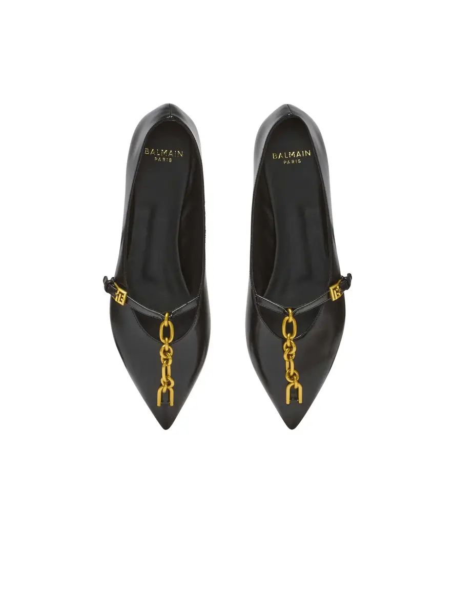 Balmain Shiny lambskin Sync ballet flats | Thumbnail 7