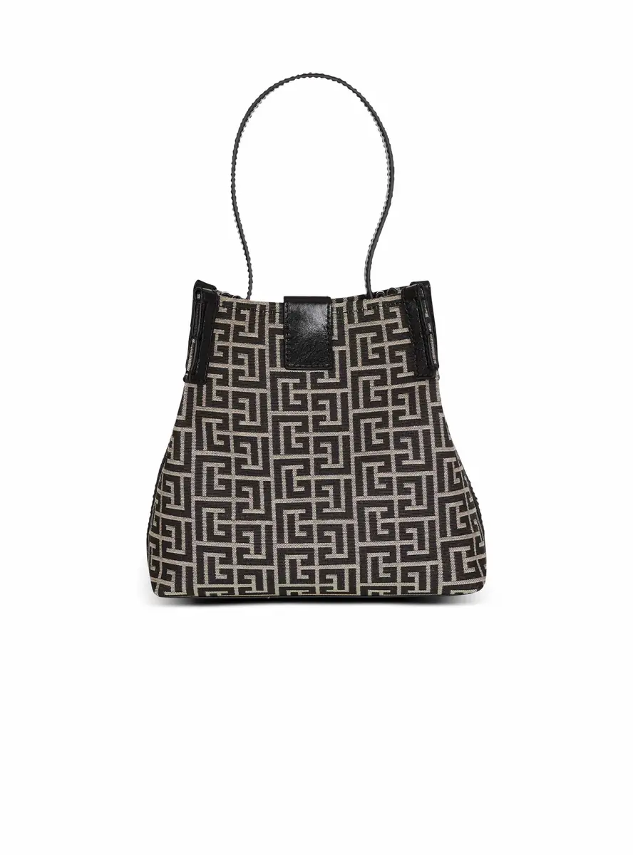 Balmain Release Bucket bag in jacquard and calfskin | Thumbnail 4 Balmain Release Bucket bag in jacquard and calfskin | Thumbnail 4