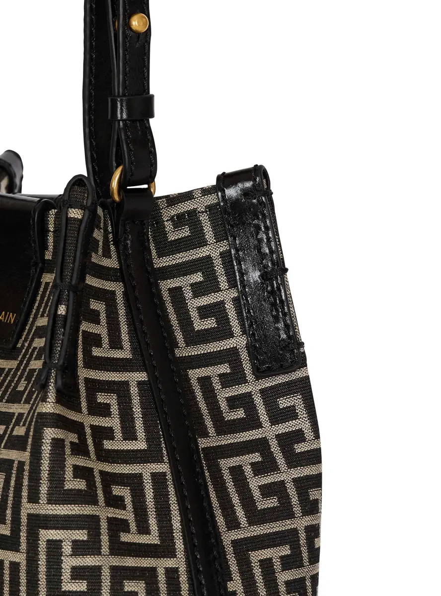 Balmain Release Bucket bag in jacquard and calfskin | Thumbnail 6 Balmain Release Bucket bag in jacquard and calfskin | Thumbnail 6