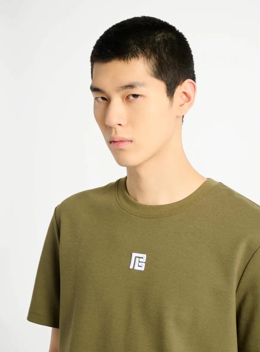 Balmain Embroidered PB Logo T-shirt | Thumbnail 4 Balmain Embroidered PB Logo T-shirt | Thumbnail 4