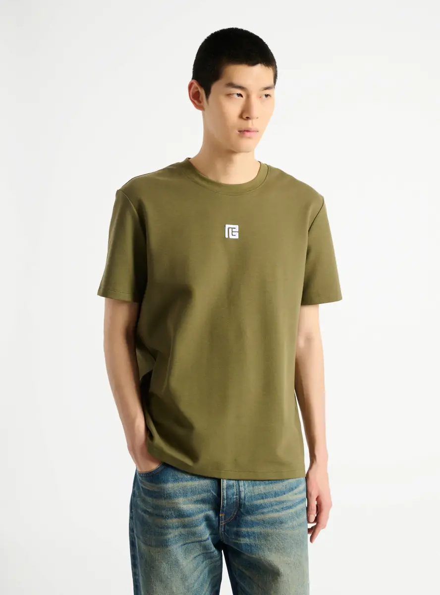 Balmain Embroidered PB Logo T-shirt | Thumbnail 5 Balmain Embroidered PB Logo T-shirt | Thumbnail 5