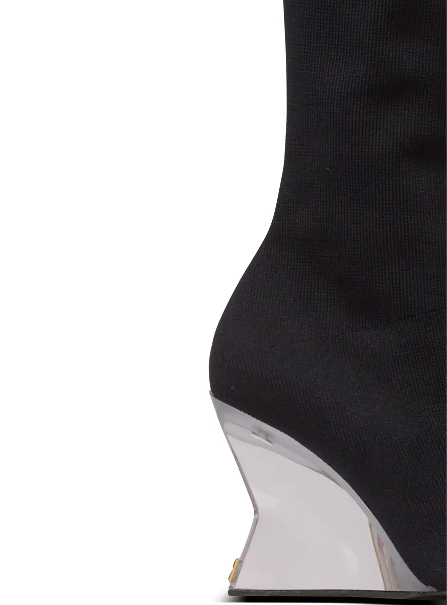 Balmain Wedge knit thigh-high boots | Thumbnail 4