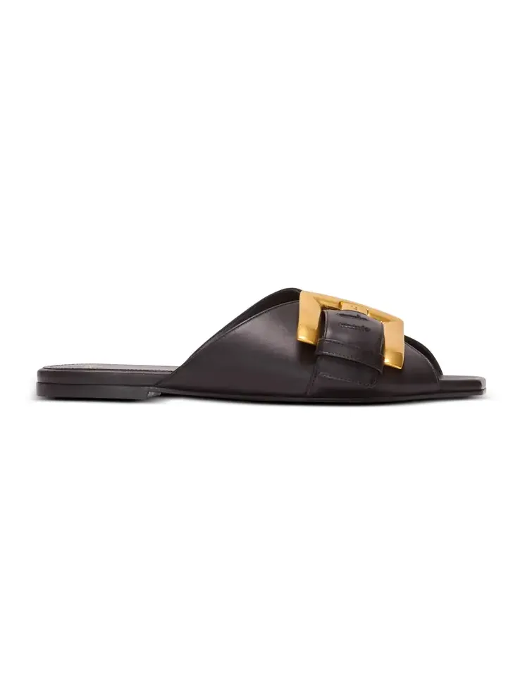 Anthem flat calfskin leather sandals