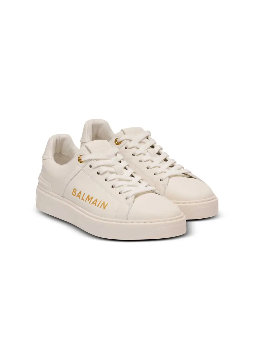 Balmain B-Court printed calfskin sneakers | Thumbnail 3
