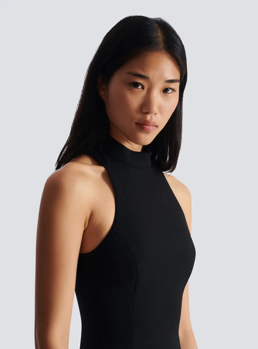 Balmain Flared grain de poudre dress with belt detail | Thumbnail 5 Balmain Flared grain de poudre dress with belt detail | Thumbnail 5
