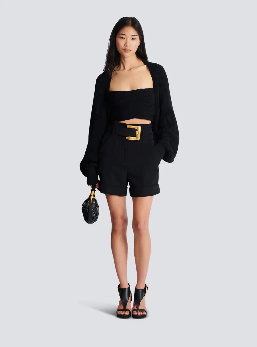 Balmain Ribbed knit bolero cardigan | Thumbnail 2 Balmain Ribbed knit bolero cardigan | Thumbnail 2