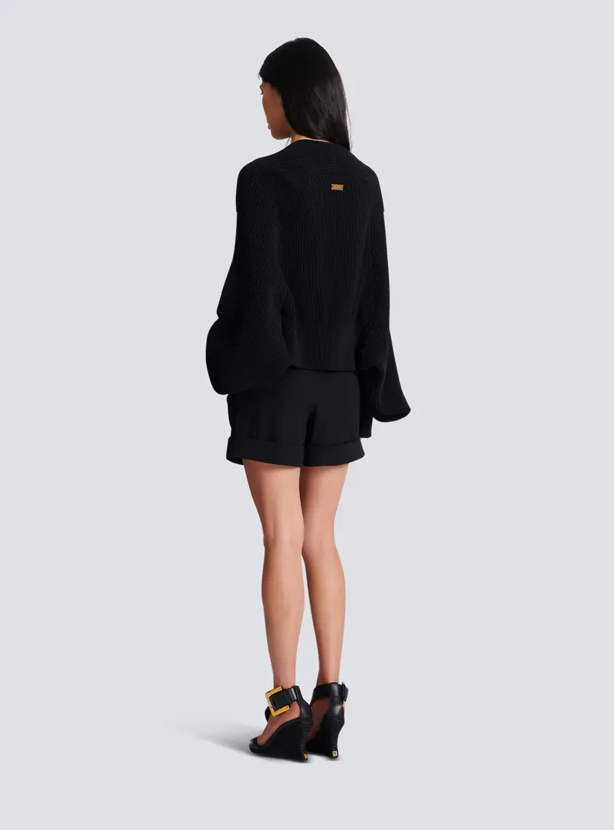 Balmain Ribbed knit bolero cardigan | Thumbnail 4 Balmain Ribbed knit bolero cardigan | Thumbnail 4