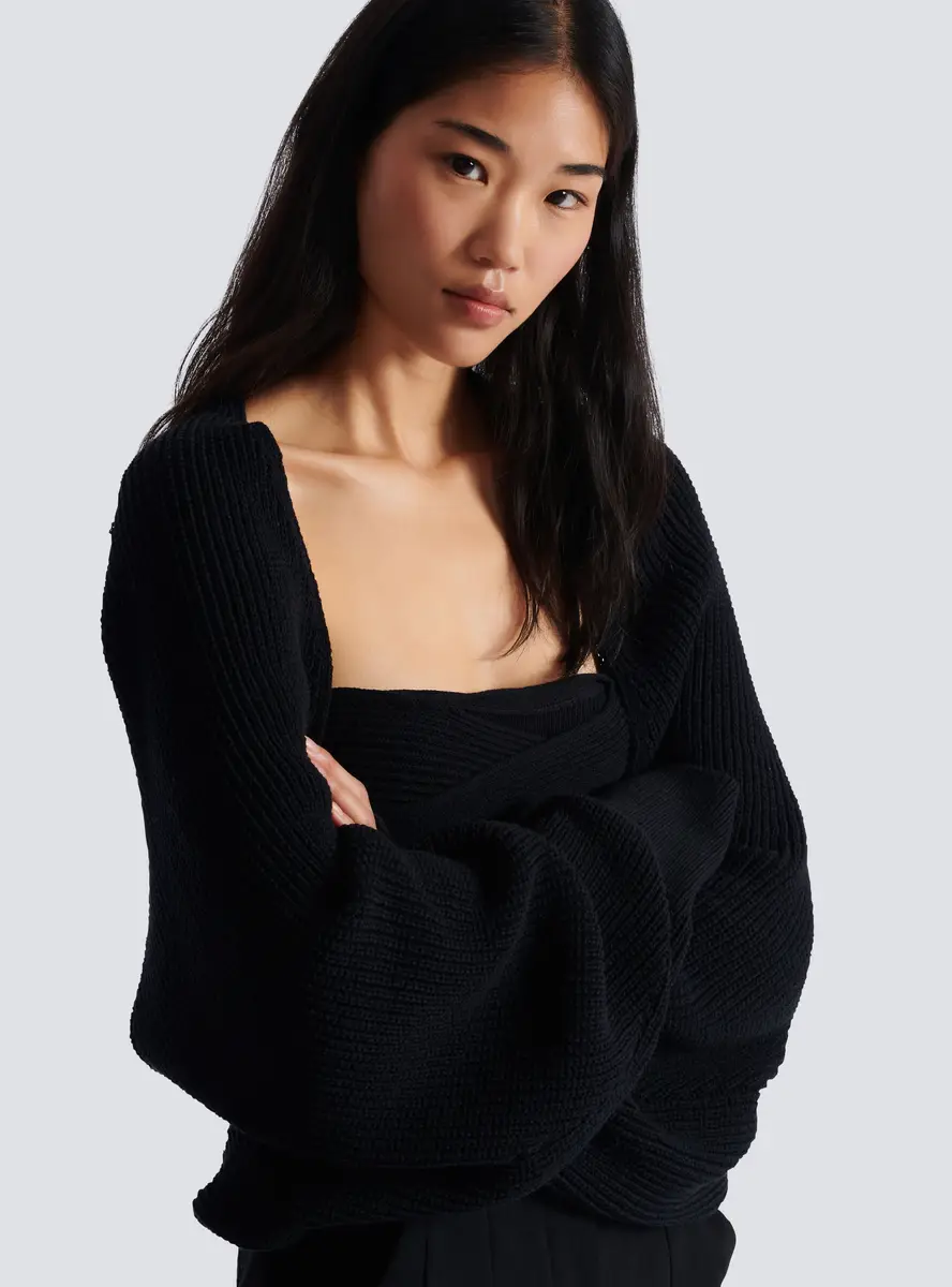 Balmain Ribbed knit bolero cardigan | Thumbnail 5 Balmain Ribbed knit bolero cardigan | Thumbnail 5