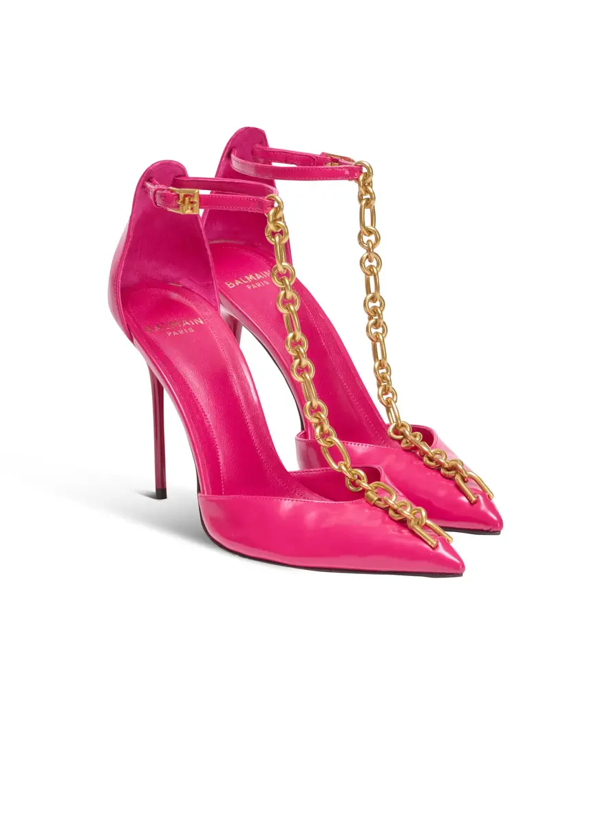 Balmain Sync shiny lambskin stilettos | Thumbnail 2