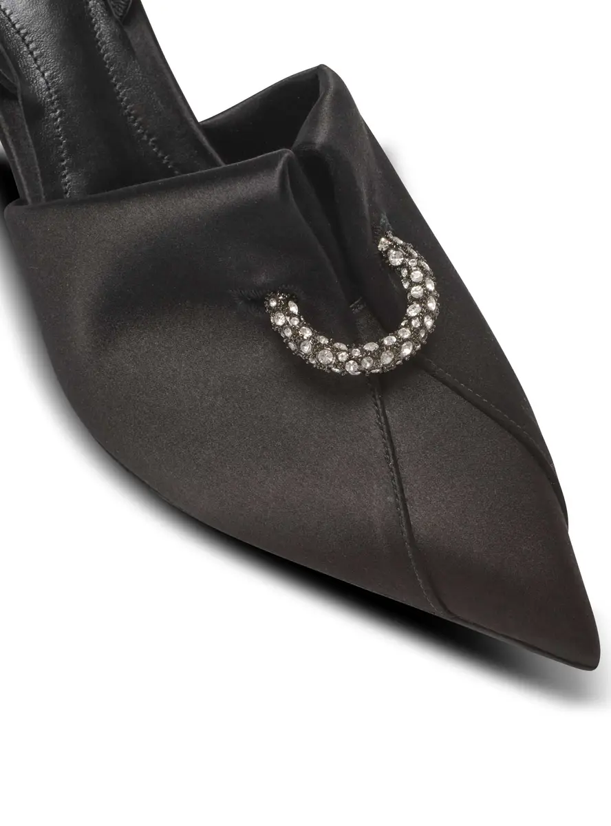 Balmain Satin slingbacks with piercing | Thumbnail 6