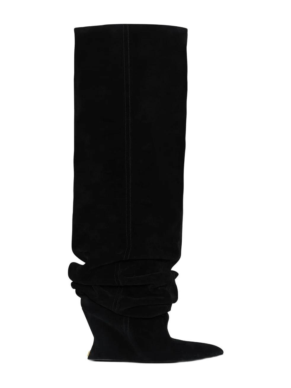 Suede leather Wedge thigh-high boots Suede leather Wedge thigh-high boots