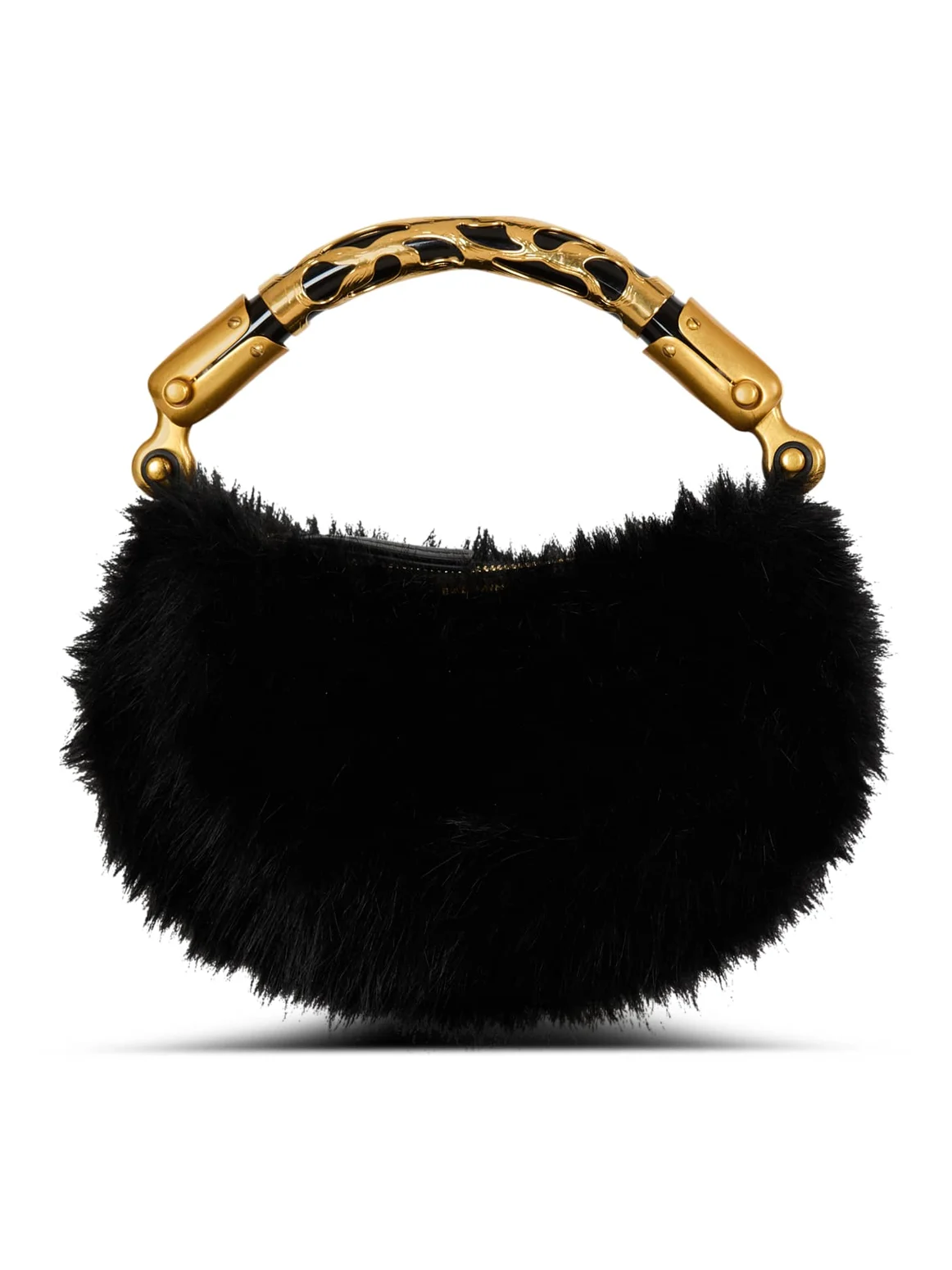 Mini Ébène bag in faux fur