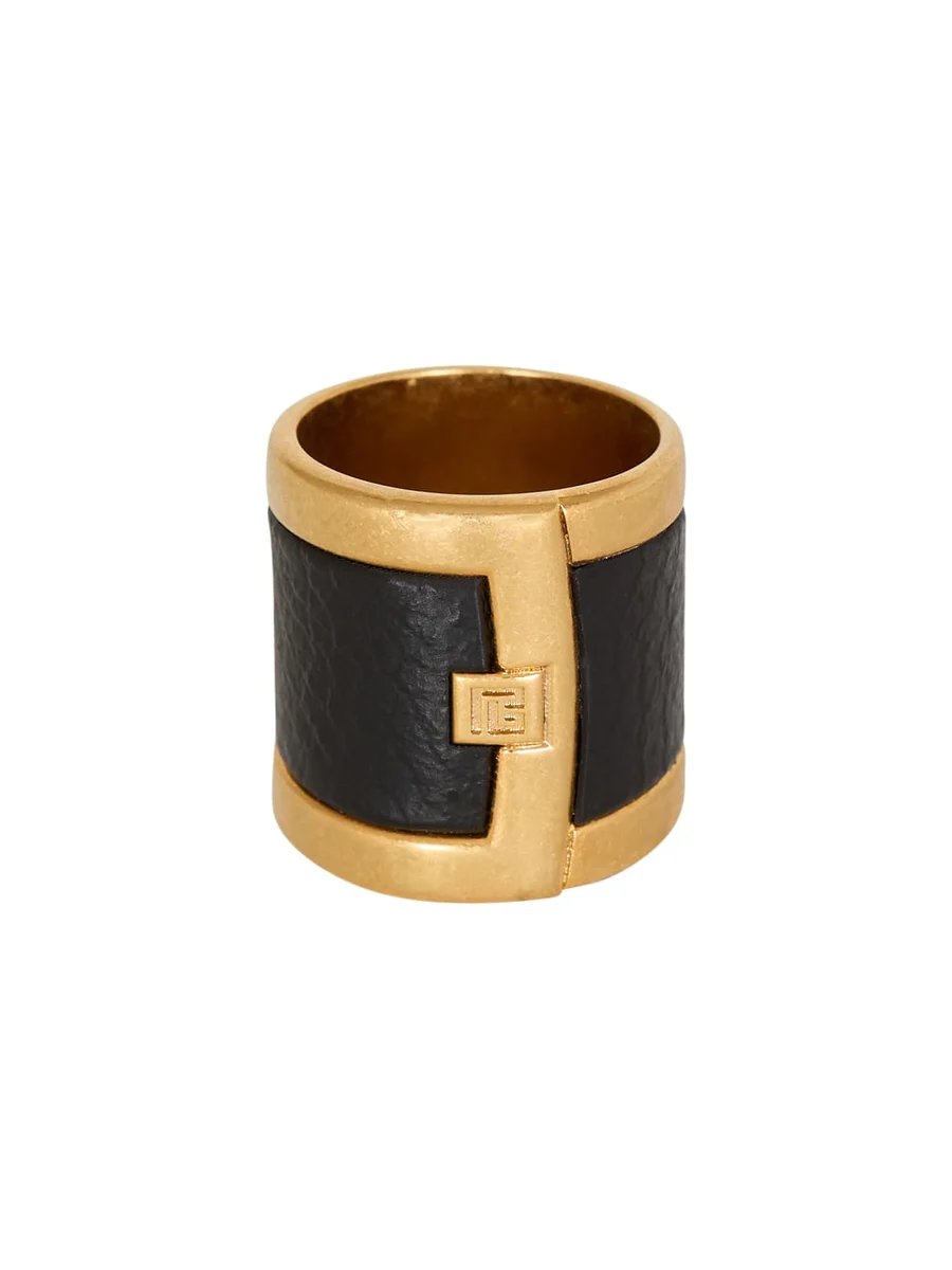 Anthem ring in brass and resin