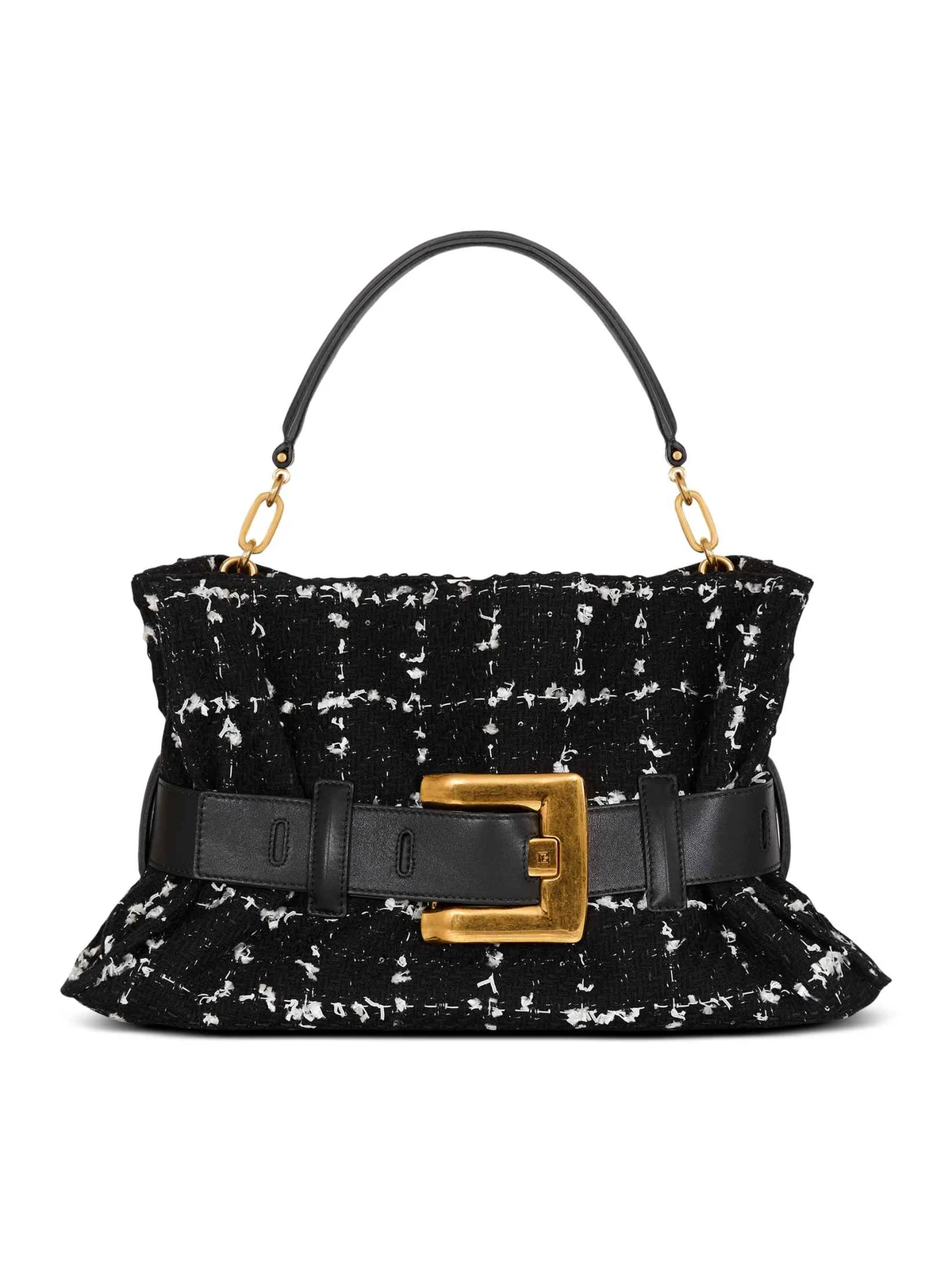 Balmain Medium Anthem bag in tweed