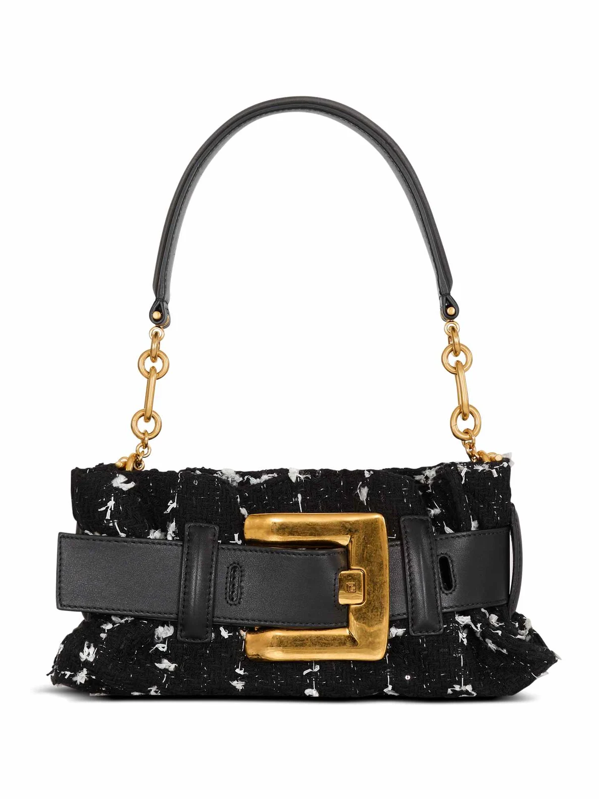 Mini Anthem bag in smooth leather and tweed Mini Anthem bag in smooth leather and tweed