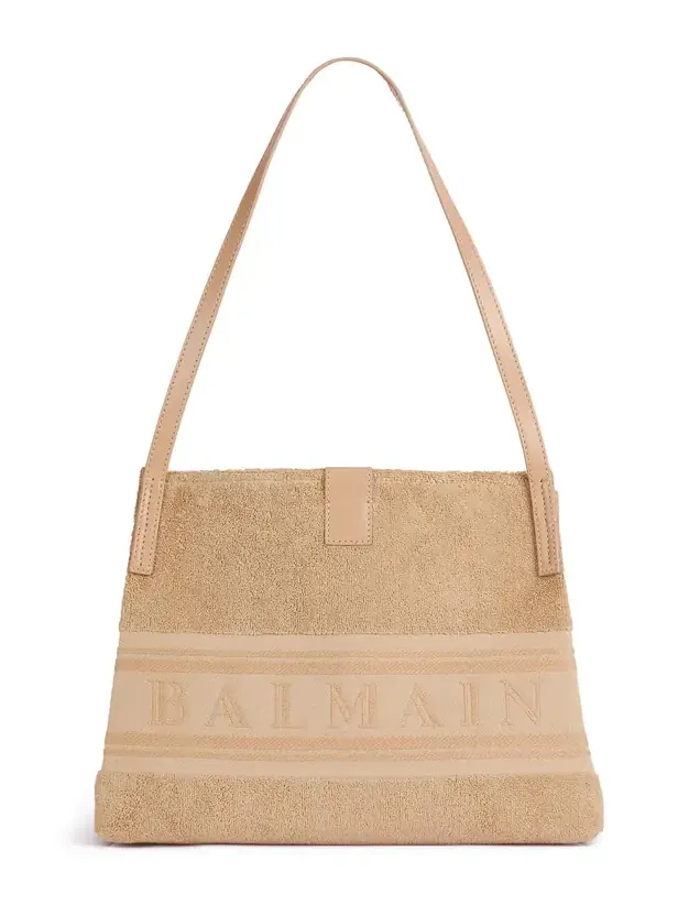 Small Release tote bag in cotton bouclé
