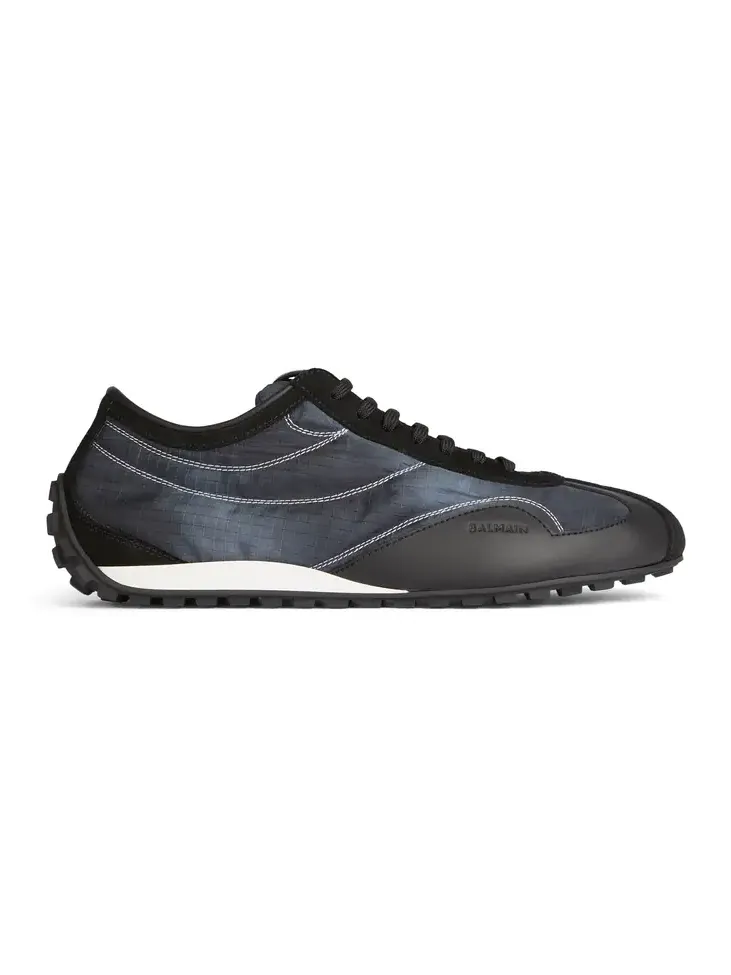 Balmain Racing Low trainers in nylon and leather