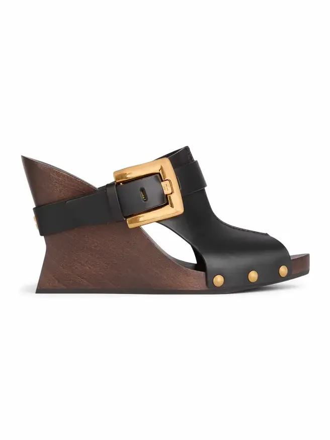 Anthem Wedge smooth leather mules Anthem Wedge smooth leather mules