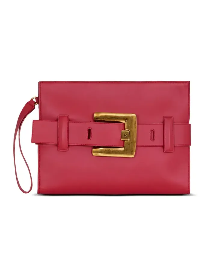 Anthem smooth leather clutch