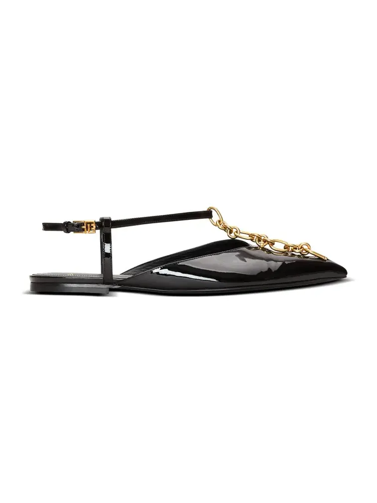 Sync chain sandals in patent leather Sync chain sandals in patent leather