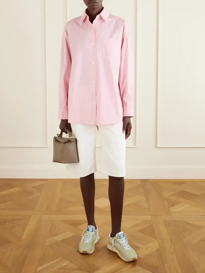 Golden Goose Running Marathon Suede-trimmed Shell Sneakers | Thumbnail 4