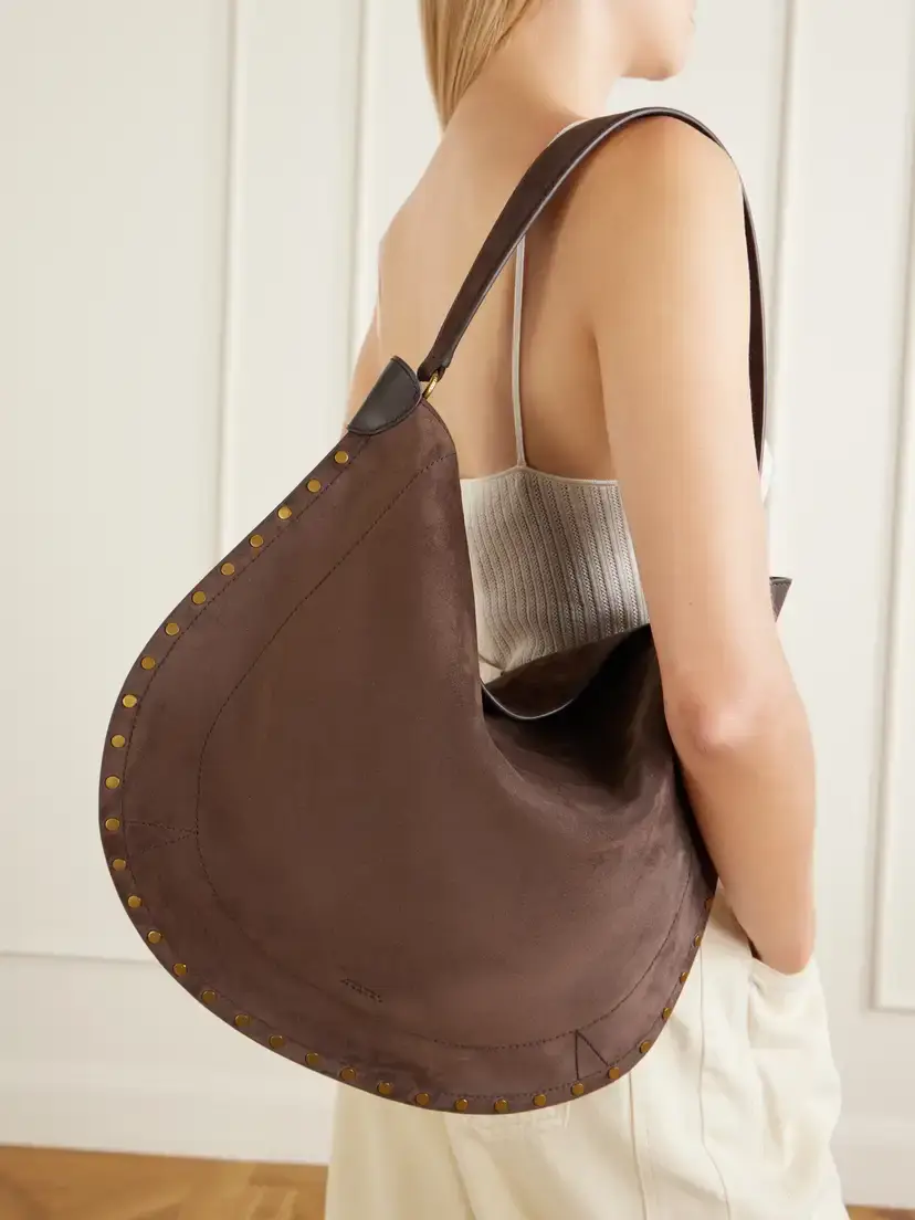 Isabel Marant Oskan Studded Suede Tote | Thumbnail 2