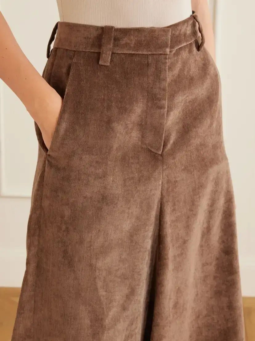 Brunello Cucinelli Embellished Corduroy Midi Skirt | Thumbnail 5 Brunello Cucinelli Embellished Corduroy Midi Skirt | Thumbnail 5