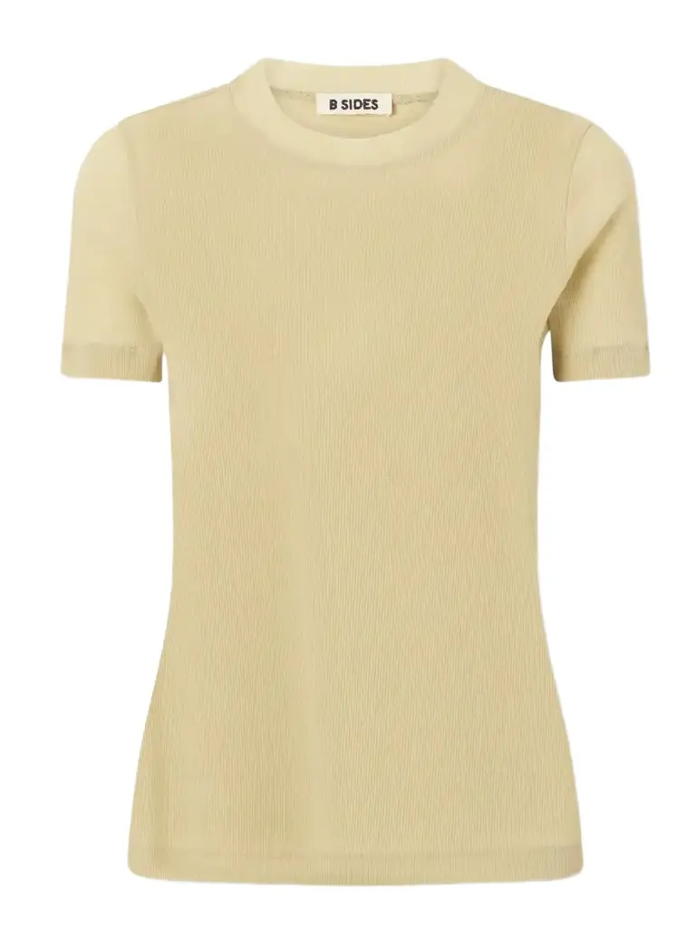 B SIDES Vivien Ribbed Cotton-blend T-shirt | Image 1 B SIDES Vivien Ribbed Cotton-blend T-shirt | Image 1