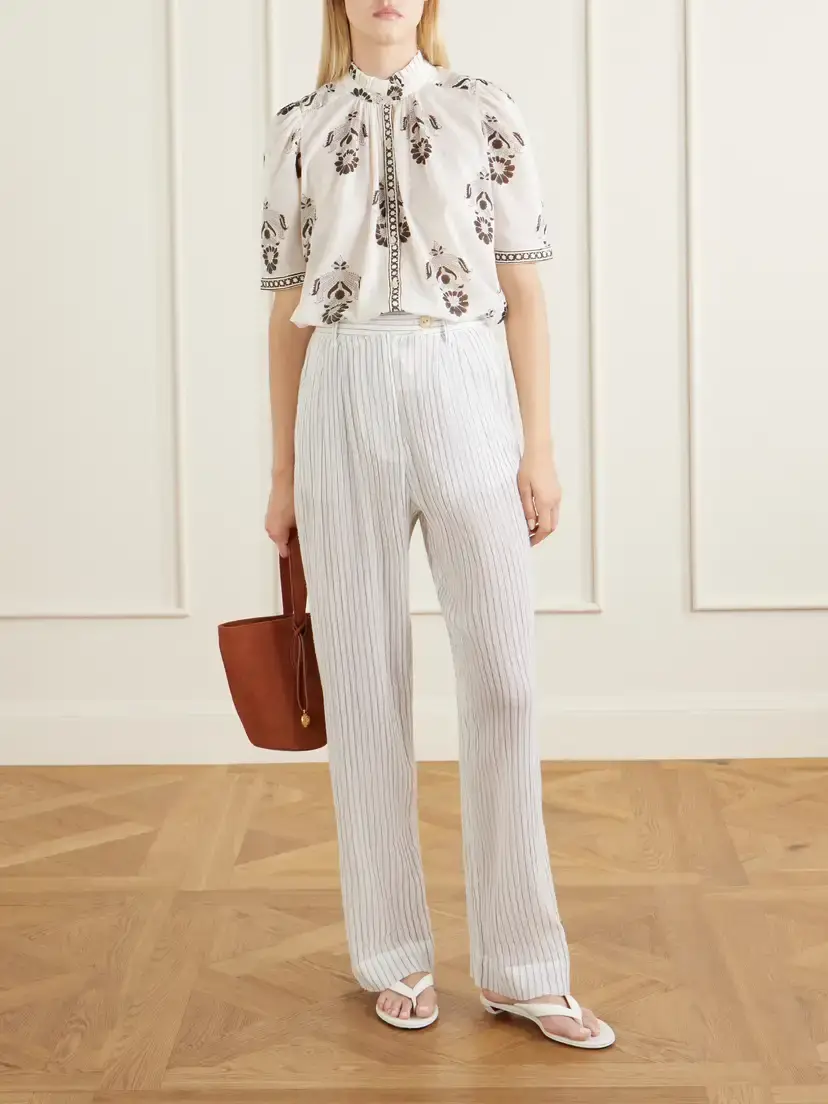 ALIX OF BOHEMIA Winnie Java Cactus Printed Cotton-voile Shirt | Thumbnail 2