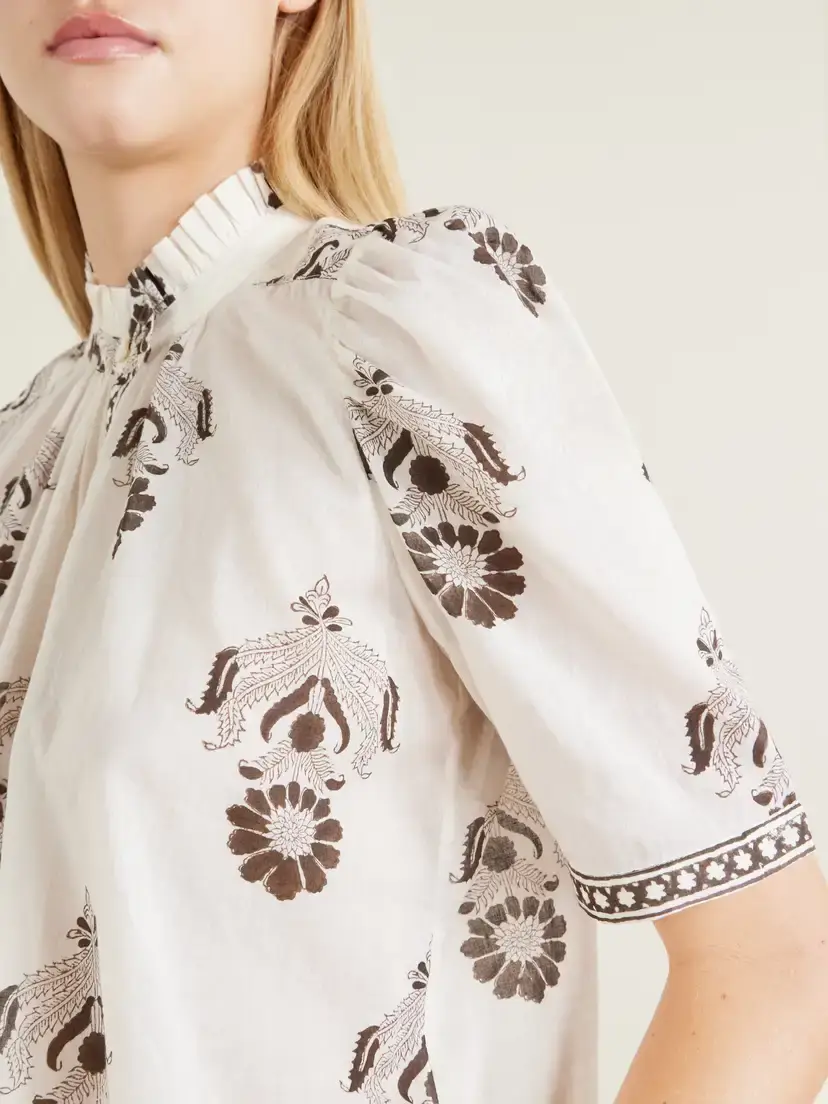 ALIX OF BOHEMIA Winnie Java Cactus Printed Cotton-voile Shirt | Thumbnail 5