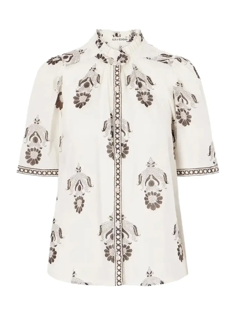 ALIX OF BOHEMIA Winnie Java Cactus Printed Cotton-voile Shirt | Image 1 ALIX OF BOHEMIA Winnie Java Cactus Printed Cotton-voile Shirt | Image 1