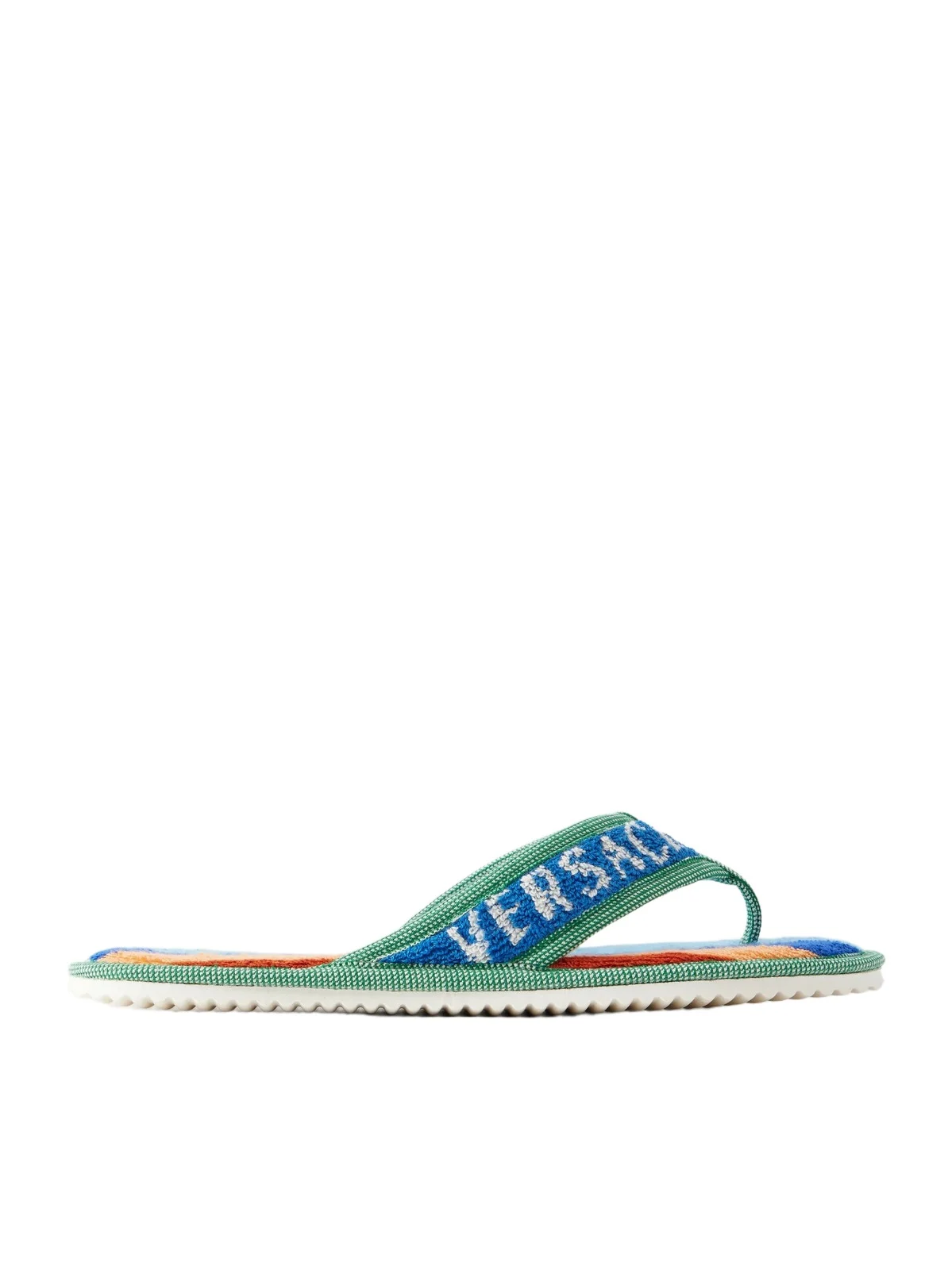 Striped Cotton-terry Flip Flops Striped Cotton-terry Flip Flops