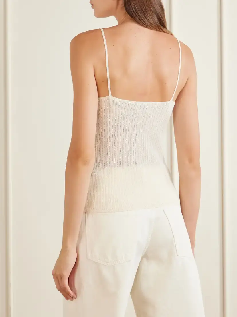 Isabel Marant Saloma Silk And Cotton-blend Knitted Tank | Thumbnail 4
