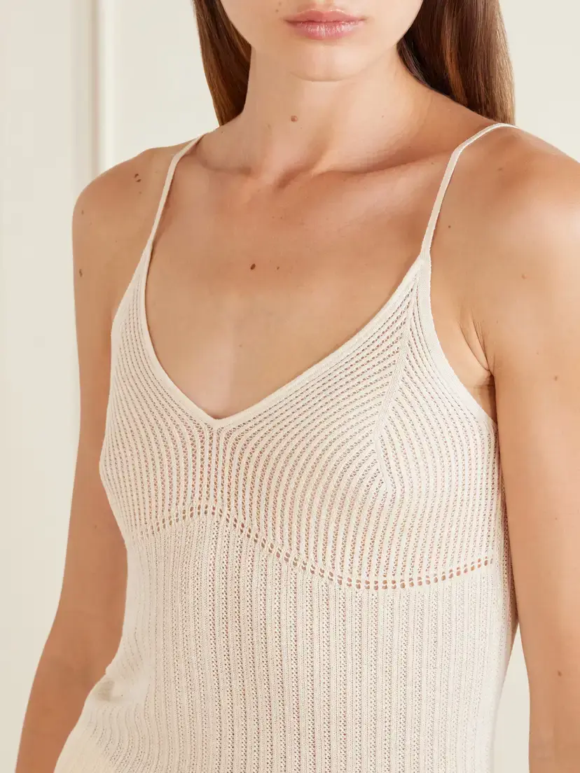 Isabel Marant Saloma Silk And Cotton-blend Knitted Tank | Thumbnail 5