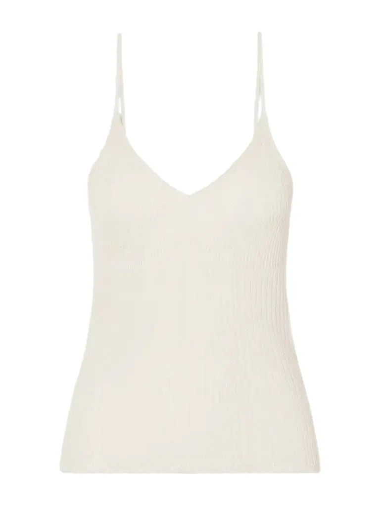 Isabel Marant Saloma Silk And Cotton-blend Knitted Tank | Image 1 Isabel Marant Saloma Silk And Cotton-blend Knitted Tank | Image 1