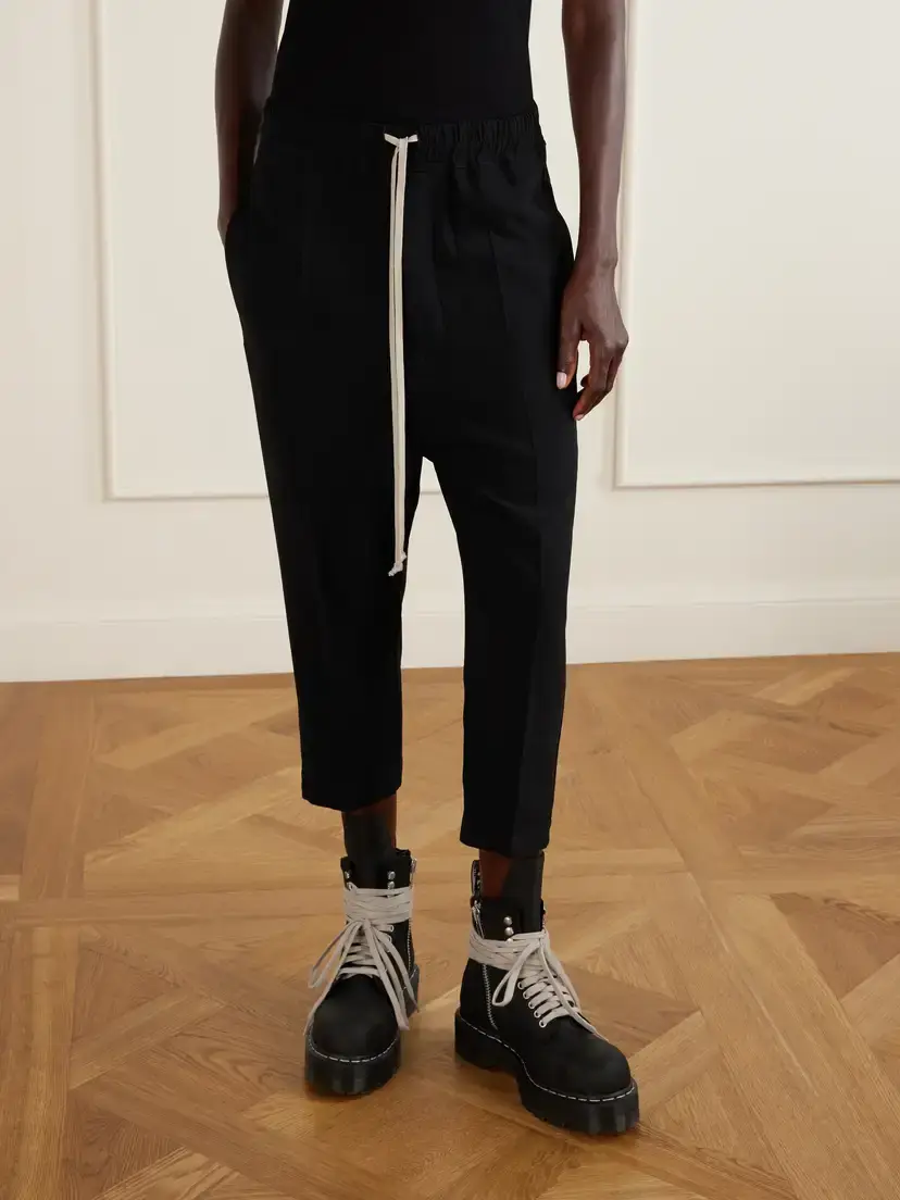Rick Owens Astaires Cady Tapered Drawstring Pants | Thumbnail 3 Rick Owens Astaires Cady Tapered Drawstring Pants | Thumbnail 3