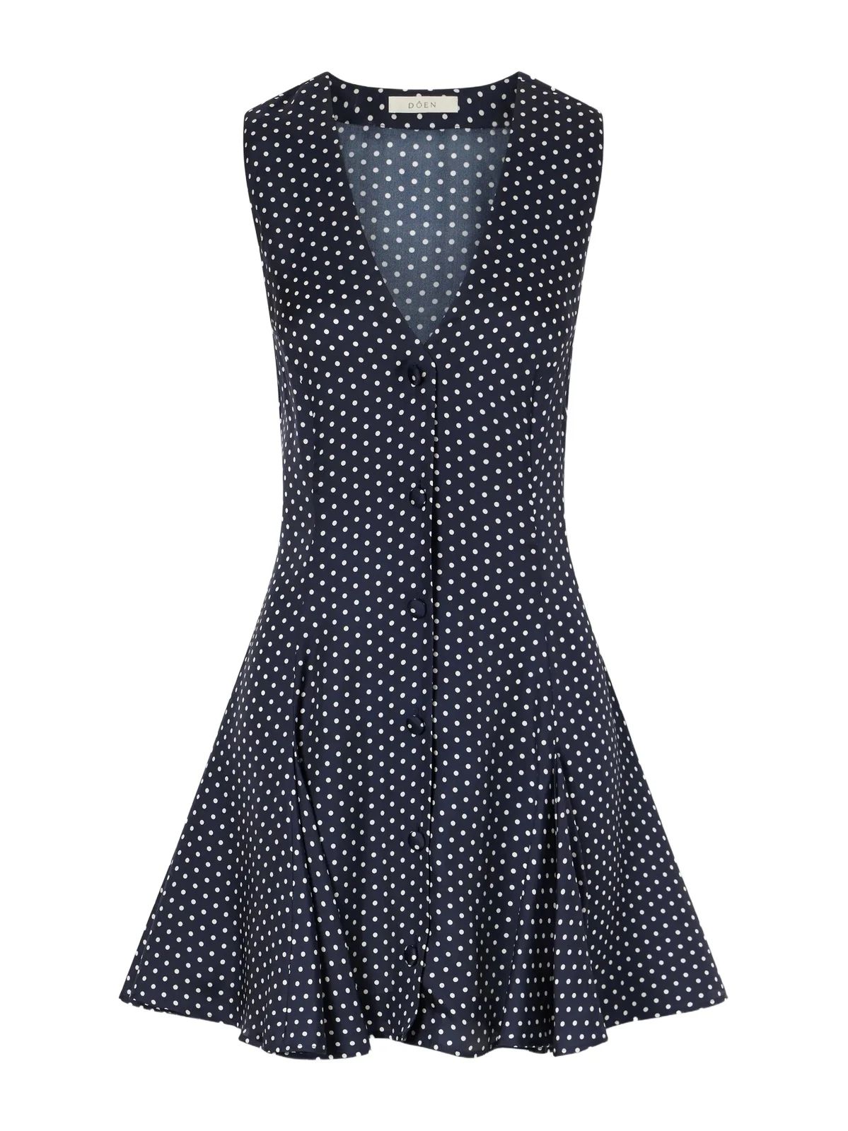 Aubrey Polka-dot Silk-blend Twill Mini Dress Aubrey Polka-dot Silk-blend Twill Mini Dress