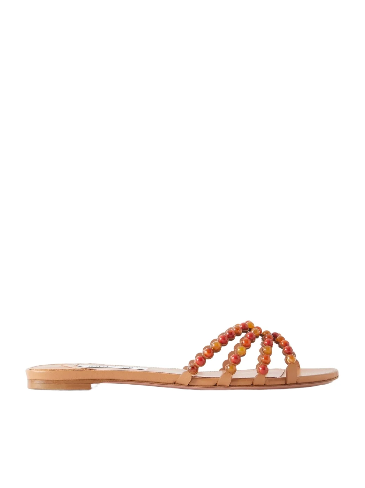 Aquazzura Gemma Embellished Leather Sandals