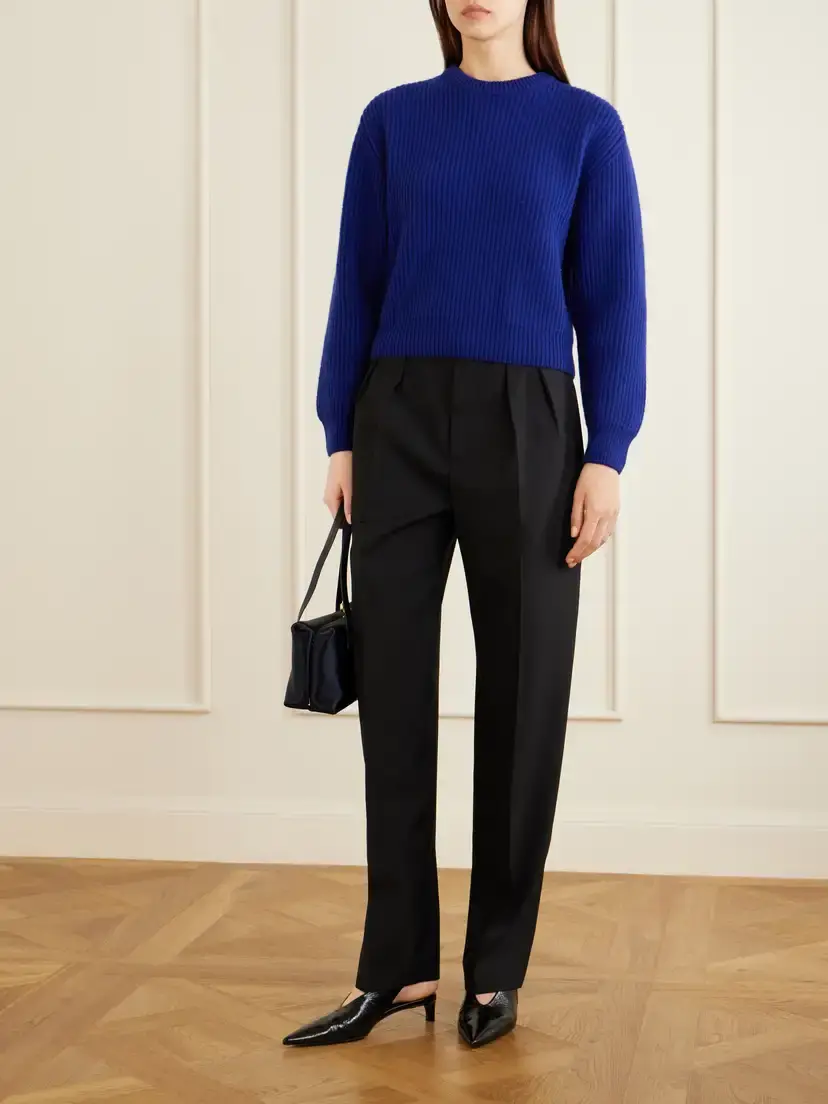 Jil Sander Pleated Wool Straight-leg Pants | Thumbnail 2 Jil Sander Pleated Wool Straight-leg Pants | Thumbnail 2