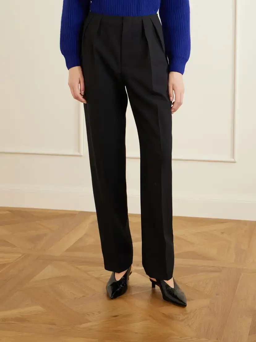Jil Sander Pleated Wool Straight-leg Pants | Thumbnail 3 Jil Sander Pleated Wool Straight-leg Pants | Thumbnail 3