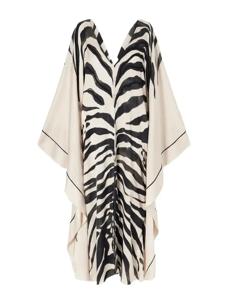 ANDRES OTALORA Zawadi Del Sol Printed Satin Maxi Dress | Image 1 ANDRES OTALORA Zawadi Del Sol Printed Satin Maxi Dress | Image 1