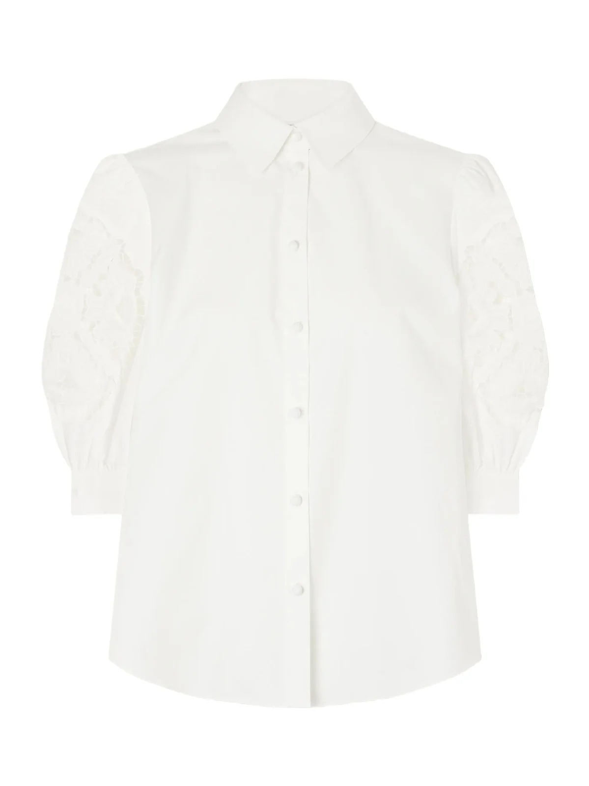 Broderie Anglaise-trimmed Cotton-poplin Shirt Broderie Anglaise-trimmed Cotton-poplin Shirt