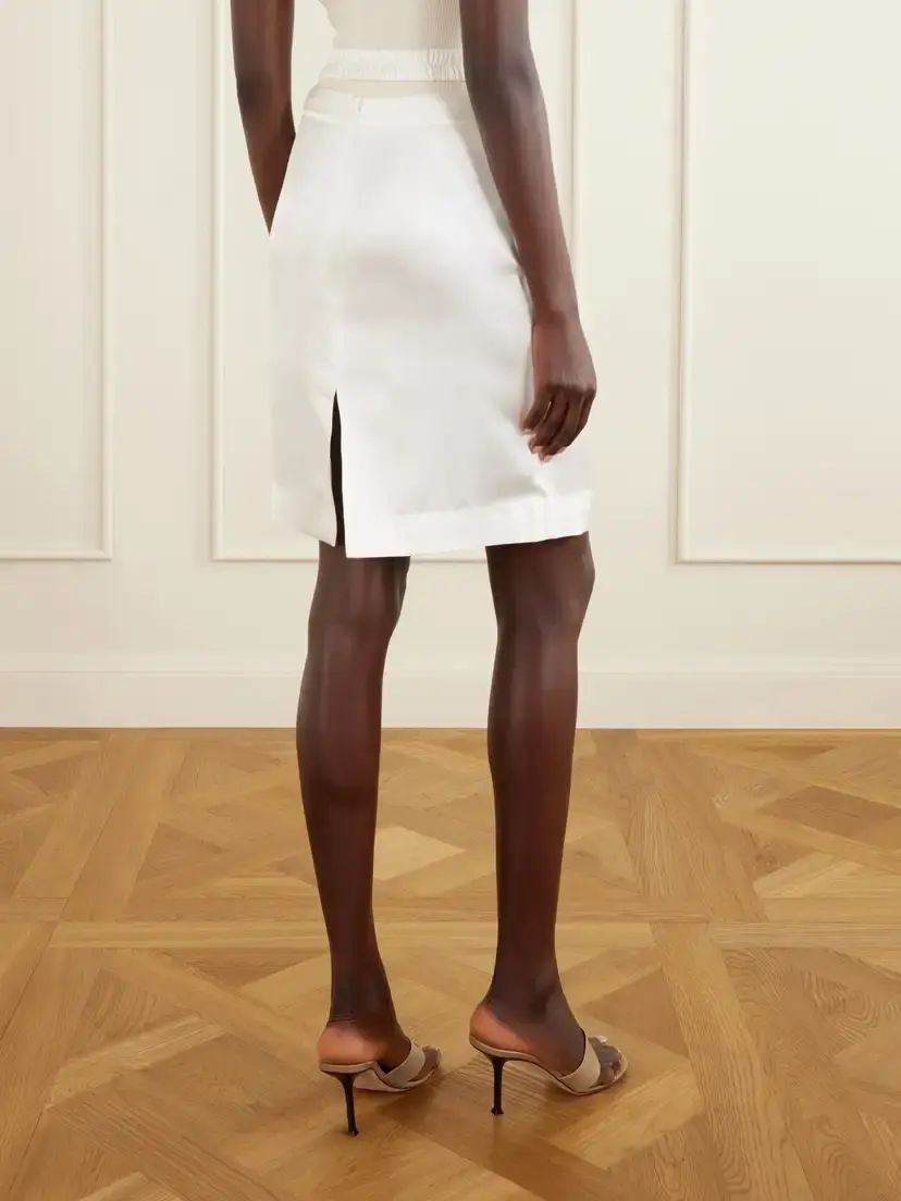 Tove June Cut-out Silk-satin Knee-length Skirt | Thumbnail 4 Tove June Cut-out Silk-satin Knee-length Skirt | Thumbnail 4