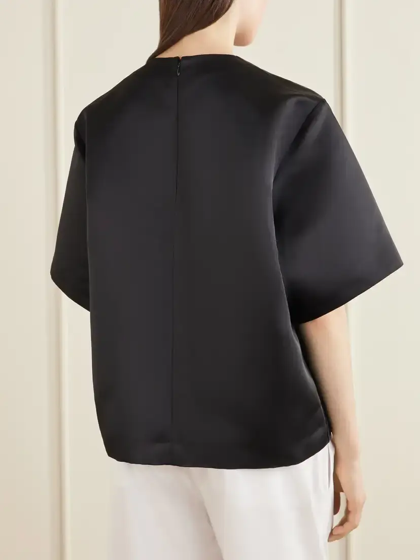 TOTEME Duchess-satin Blouse | Thumbnail 3 TOTEME Duchess-satin Blouse | Thumbnail 3
