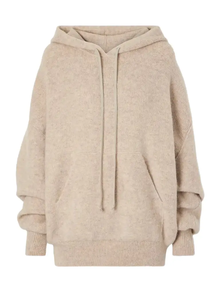 Rick Owens Hun Wool-blend Hoodie | Image 1 Rick Owens Hun Wool-blend Hoodie | Image 1