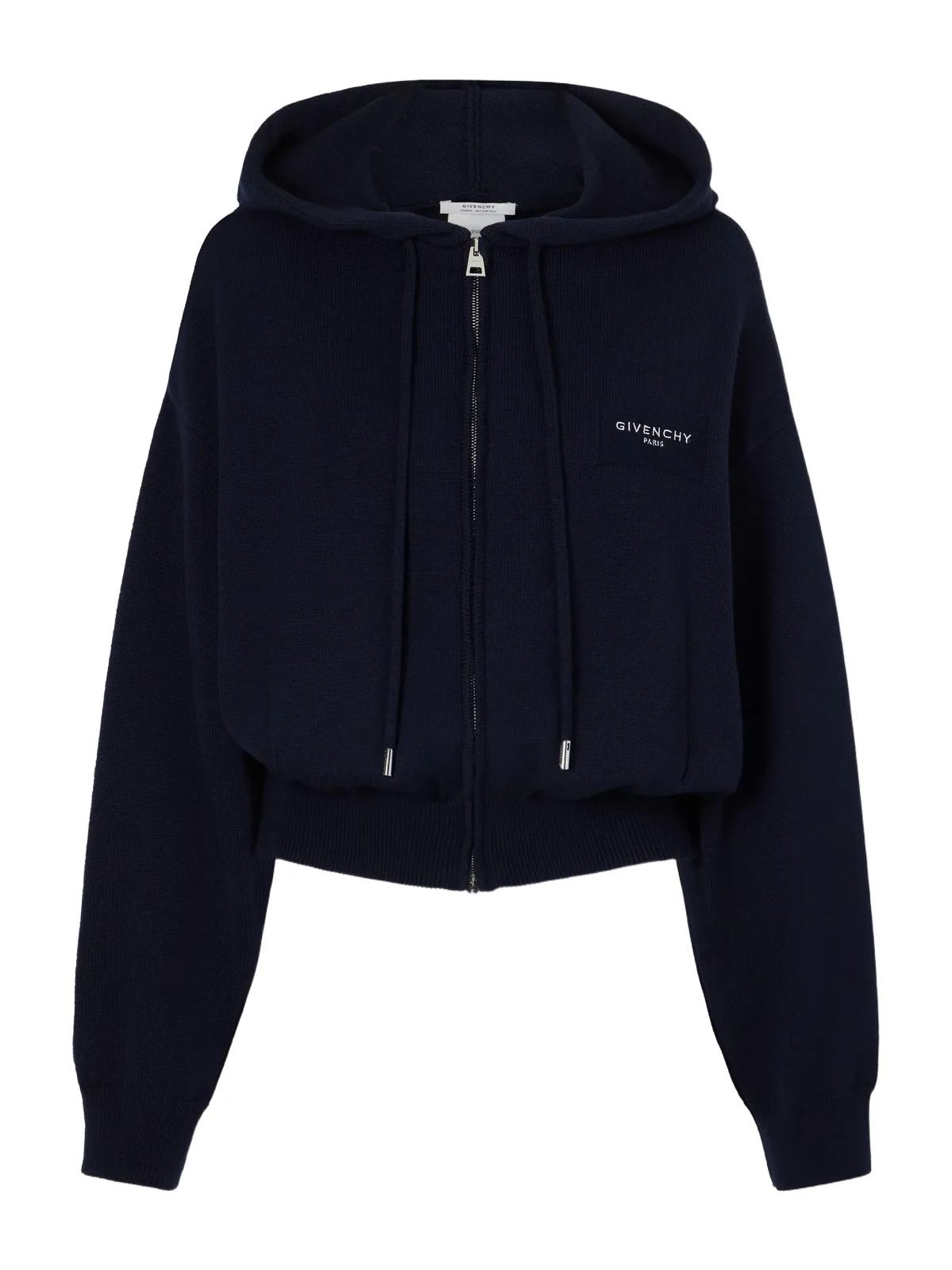 Logo-embroidered Wool And Cotton-blend Zip-up Hoodie Logo-embroidered Wool And Cotton-blend Zip-up Hoodie