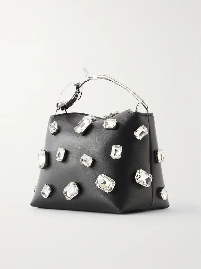 Erdem Bloom Mini Crystal-embellished Leather Clutch | Thumbnail 4 Erdem Bloom Mini Crystal-embellished Leather Clutch | Thumbnail 4