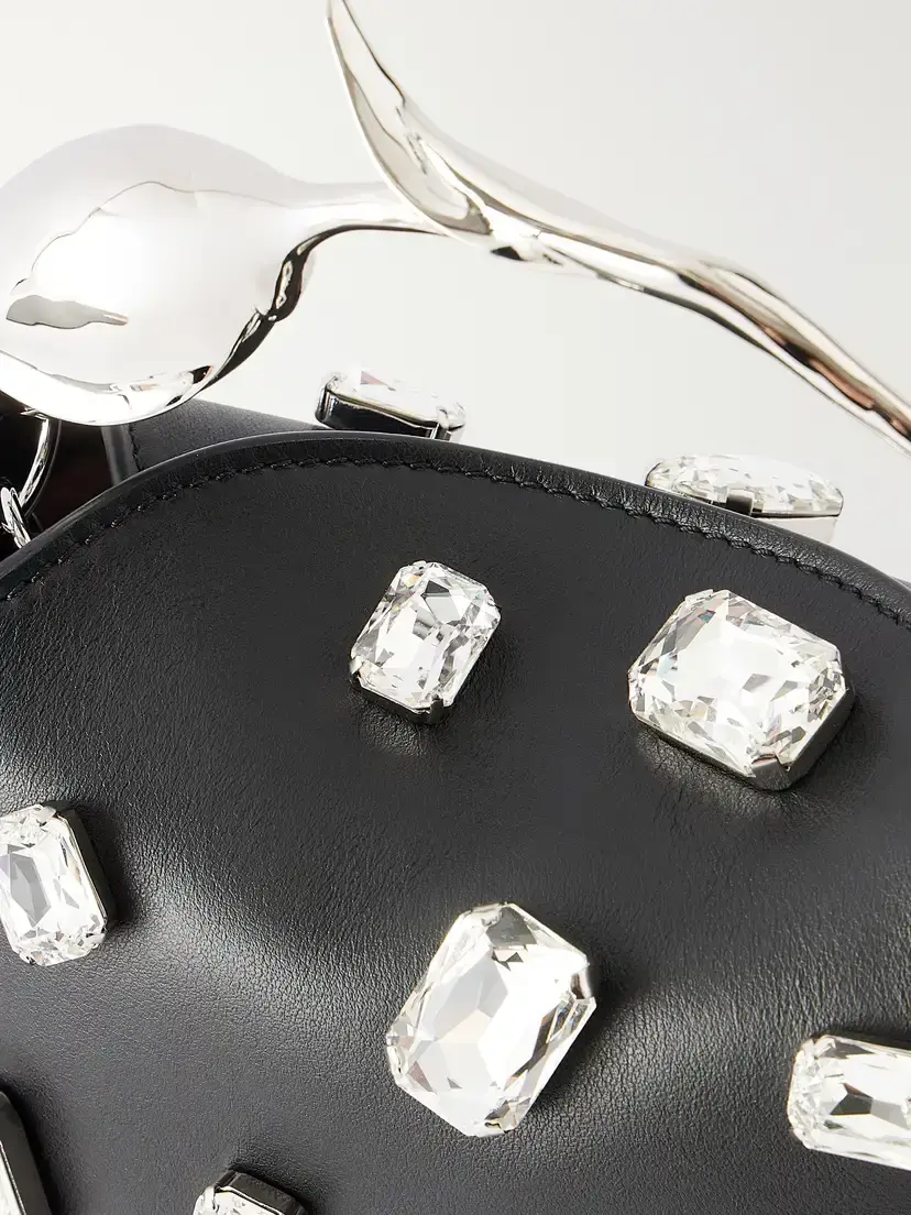 Erdem Bloom Mini Crystal-embellished Leather Clutch | Thumbnail 5 Erdem Bloom Mini Crystal-embellished Leather Clutch | Thumbnail 5
